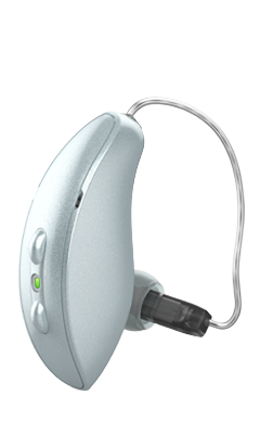 Aparelho auditivo Starkey Omega AI, modelo receptor no canal
